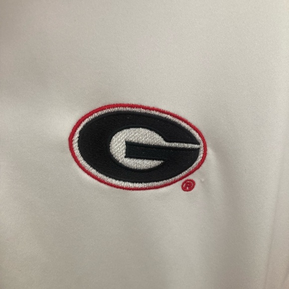 Knights Apparel Georgia Bulldogs Red and White Men's Polo Shirt - Picture 5 of 5